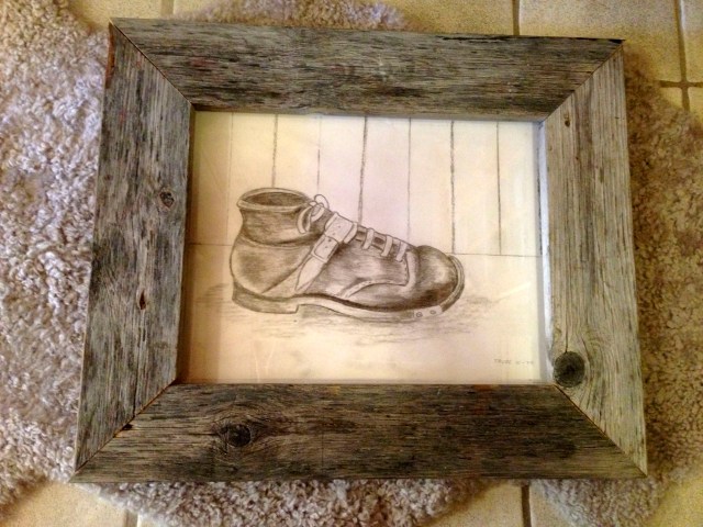 Gammel tegning med ny ramme