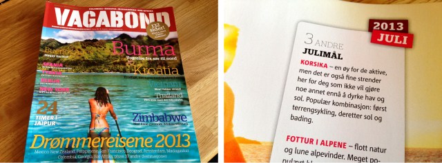 Korsika anbefales i Vagabond