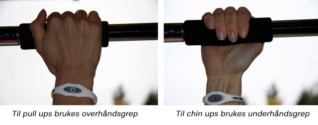 Grepene i pull ups og chin ups