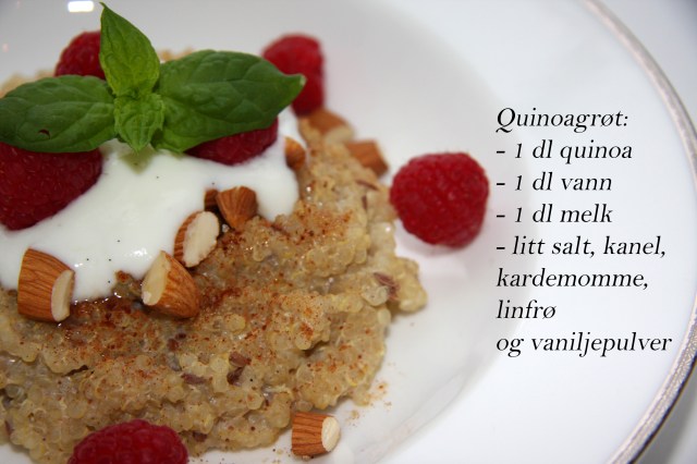 Quinoagrøt til frokost oppskrift