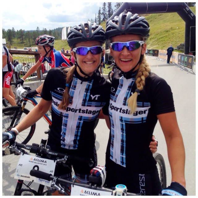 Etter målgang Norefjellrittet 2014