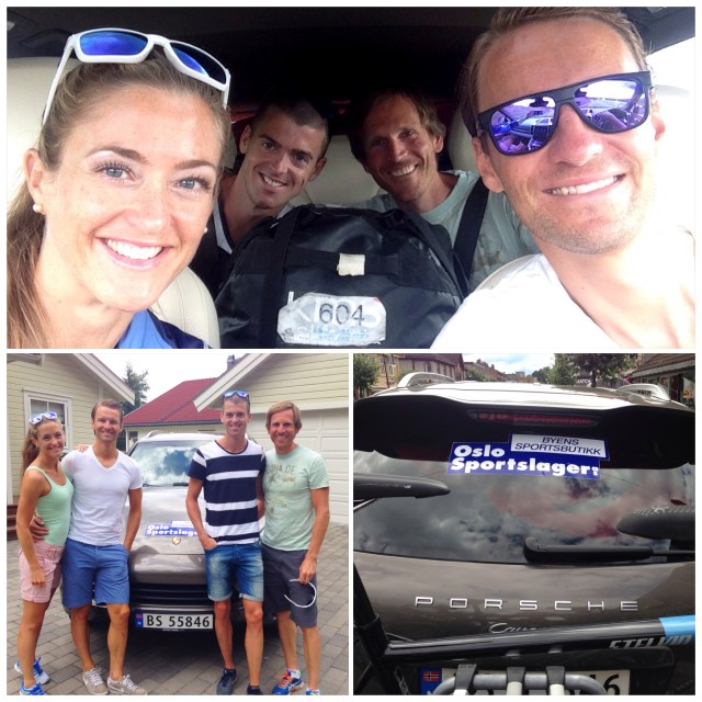 I bilen på vei til Norseman 2014