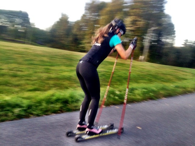 Rulleski på Konnerud stadion