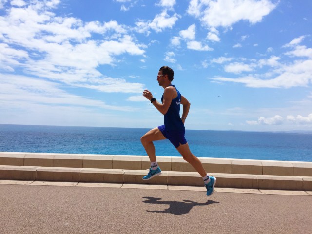 Lars Petter løpeøkt før ironman Nice