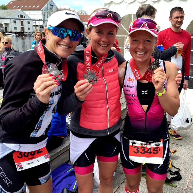 Trude Wermskog Stormo Charlotte Knudsen Line Mari Langset Ironman Haugesund 2016