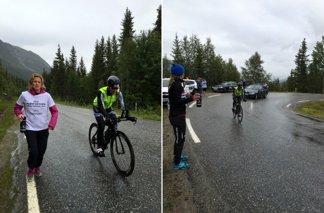 Trude Stormo Norseman langing av support team