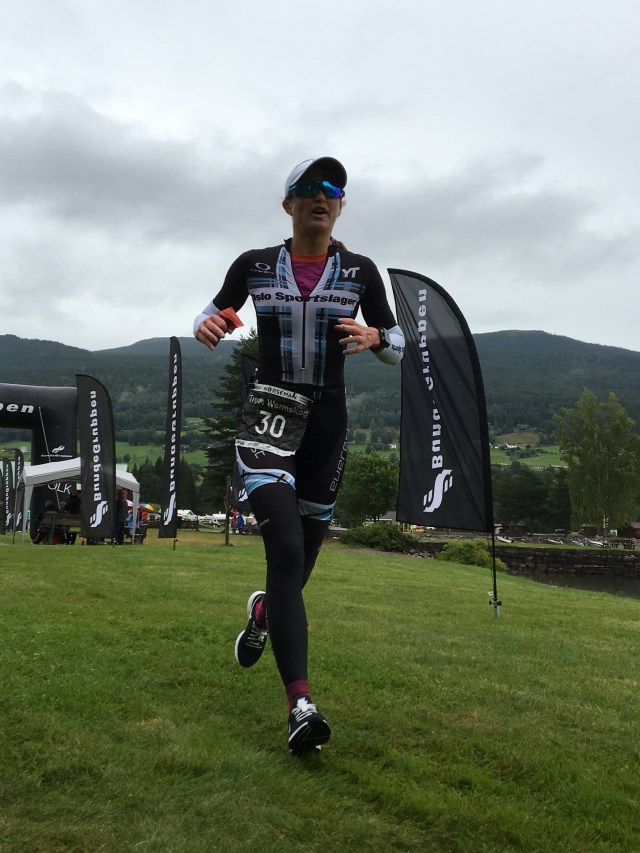 Trude Stormo Norseman på vei ut av T2