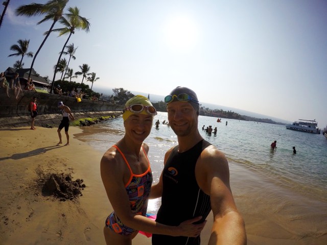 lars-petter-og-trude-stormo-tester-svommeloypa-ironman-hawaii-dig-me-beach